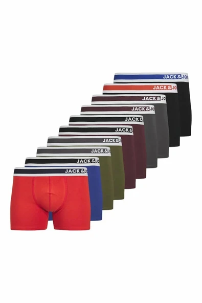 Jack Jones Jımmy Solıd 10 Lu Paket Erkek Baxer 12264001 ürün görseli 1