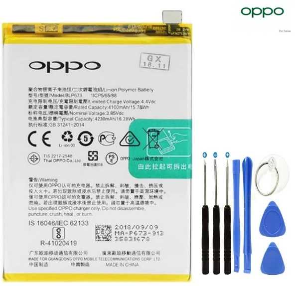 Oppo A12/A31 Pil Batarya BLP673+Tamir Seti CPH2083 ürün görseli 1