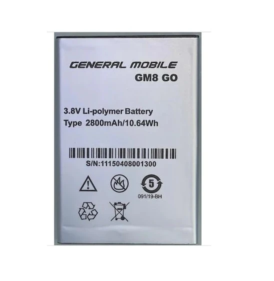 General Mobile GM8 GO Pil Batarya ürün görseli 1