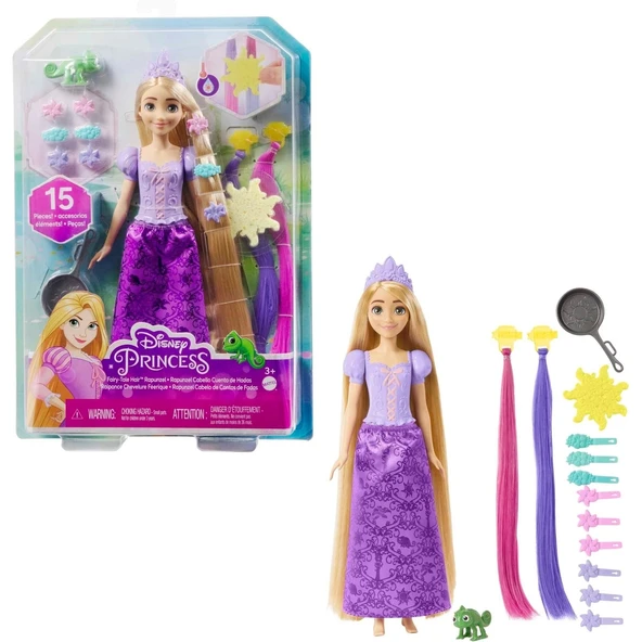 Disney Princess Disney Prenses Renk Değiştiren Sihirli Saçlı Rapunzel-HLW18 ürün görseli 1