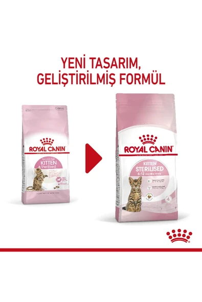 Royal Canin Kitten Sterilised (Genç Kısır) Yavru Kedi Maması 2 kg ürün görseli 1