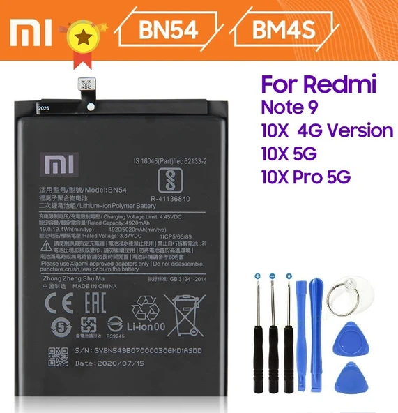 Xiaomi Redmi 9 Batarya Pil BN54(BN4S) + Tamir Seti ürün görseli 1