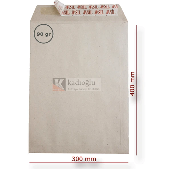 Asil Doğan Torba Zarf İmt Kraft Silikonlu 30x40 90 GR AS-0866 ürün görseli 1
