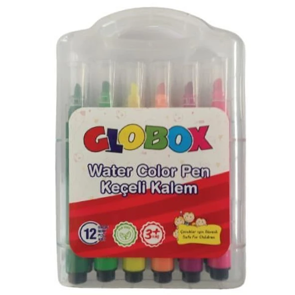Globox Keçeli Kalem 12 Li Plastik Kutu 3382 ürün görseli 1