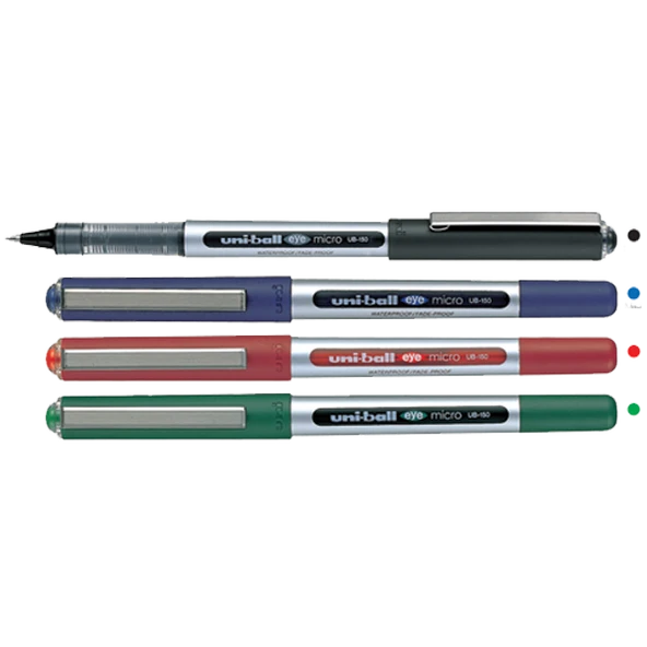 Uni-Ball Roller Kalem (12 li paket sadece kırmızı) Eye Micro Bilye Uç 0.5 MM Kırmızı UB-150 ürün görseli 1