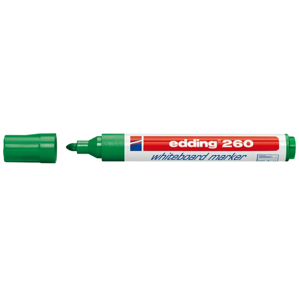 Edding Tahta Kalemi Yuvarlak Uçlu 1.5-3MM Yeşil 260 (10 adet) ürün görseli 1