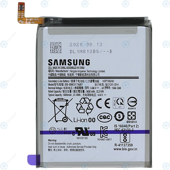 Samsung Galaxy M31 Pil Batarya SM-M317 EB-BM317ABY 5830 mAh ürün görseli 1