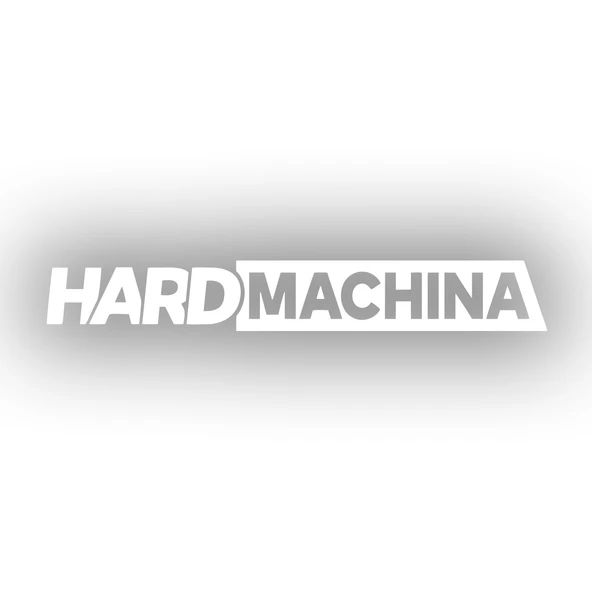 Hard Machine Sticker 17x17 Cm Beyaz ürün görseli 1