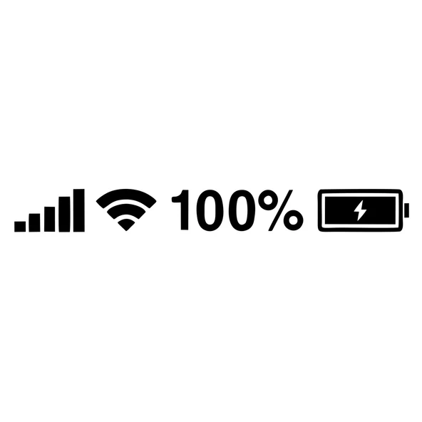  Batarya Pil Wifi Icon Oto Sticker 17x17 Cm Siyah ürün görseli 1