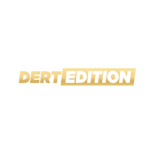 Dert Edition Oto Cam Sticker 17x17 Cm Gold ürün görseli 1