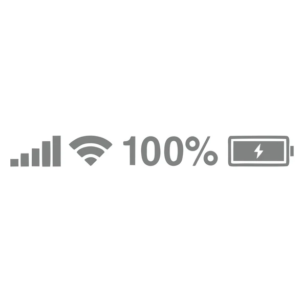  Batarya Pil Wifi Icon Oto Sticker 17x17 Cm Gri ürün görseli 1