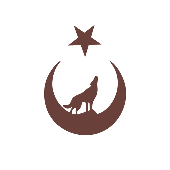 Bozkurt Türk Bağyrağı Sticker 17x17 Cm Kahverengi ürün görseli 1