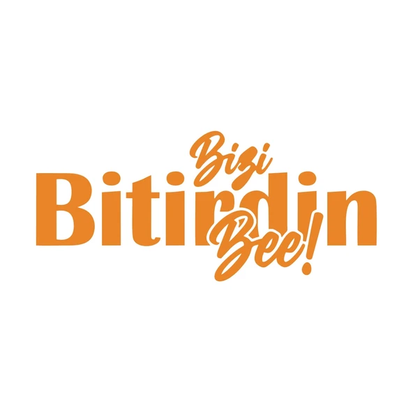  Bizi Bitirdin Bee Oto Sticker  17x17 Cm Turuncu ürün görseli 1