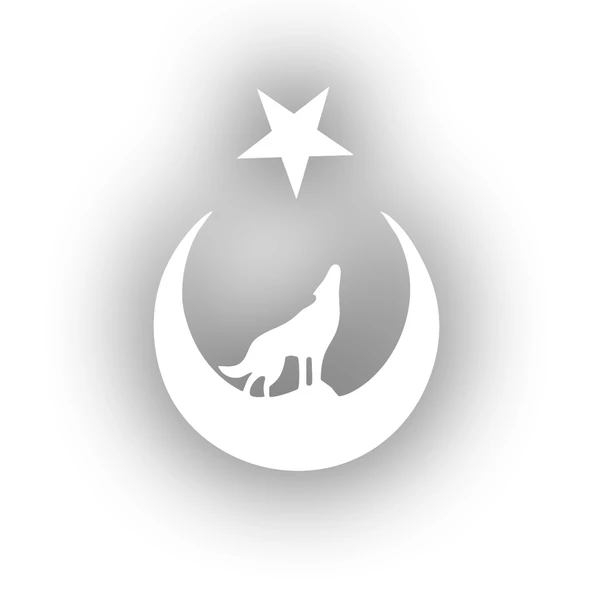 Bozkurt Türk Bağyrağı Sticker 17x17 Cm Beyaz ürün görseli 1