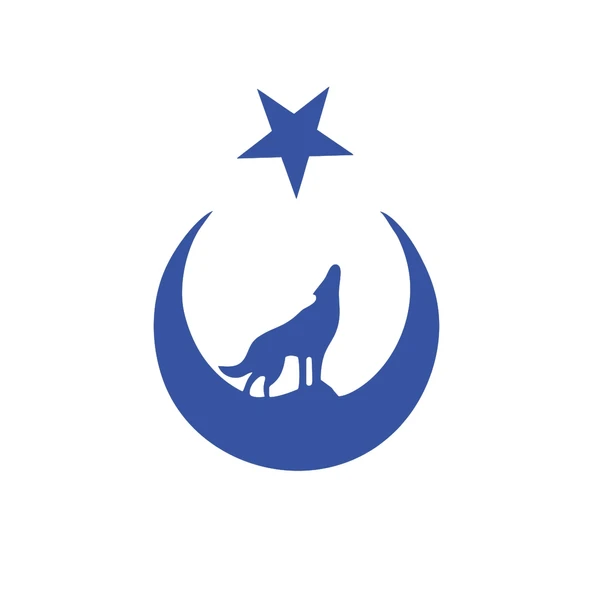 Bozkurt Türk Bağyrağı Sticker 17x17 Cm Mavi ürün görseli 1