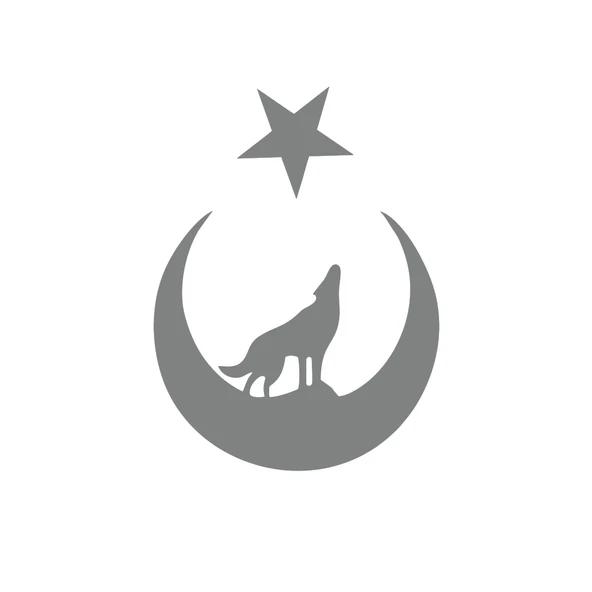 Bozkurt Türk Bağyrağı Sticker 17x17 Cm Gri ürün görseli 1