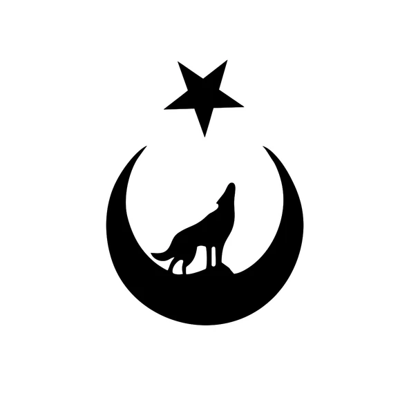 Bozkurt Türk Bağyrağı Sticker 17x17 Cm Siyah ürün görseli 1