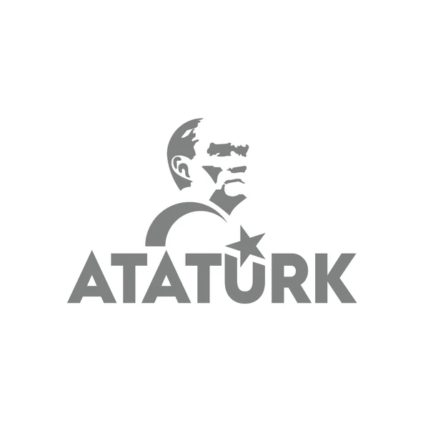 Atatürk Türk Bayrağı Sticker 17x17 Cm Gri ürün görseli 1
