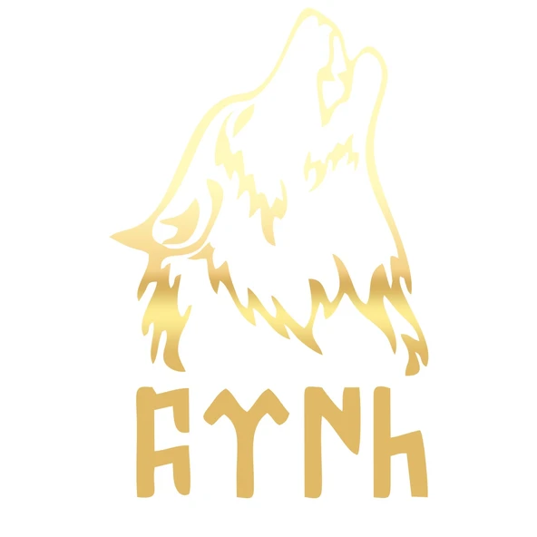 Bozkurt ve Türk Sticker 17x17 Cm Gold ürün görseli 1