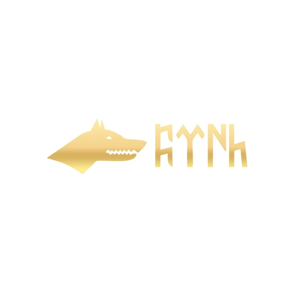 Kurt ve Türk Sticker 17x17 Cm Gold ürün görseli 1