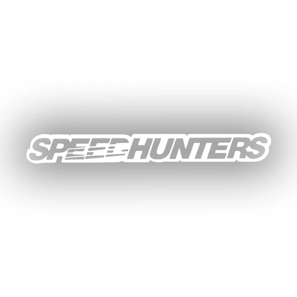 Speed Hunters Sticker 17x17 Cm Beyaz ürün görseli 1