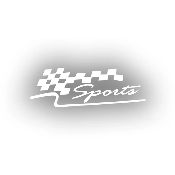 Sports Sticker 17x17 Cm Beyaz ürün görseli 1