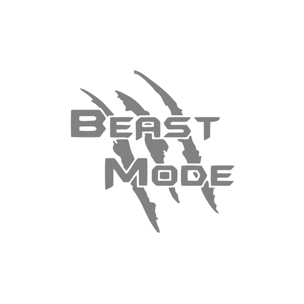 Beast Mode Sticker 17x17 Cm Gri ürün görseli 1