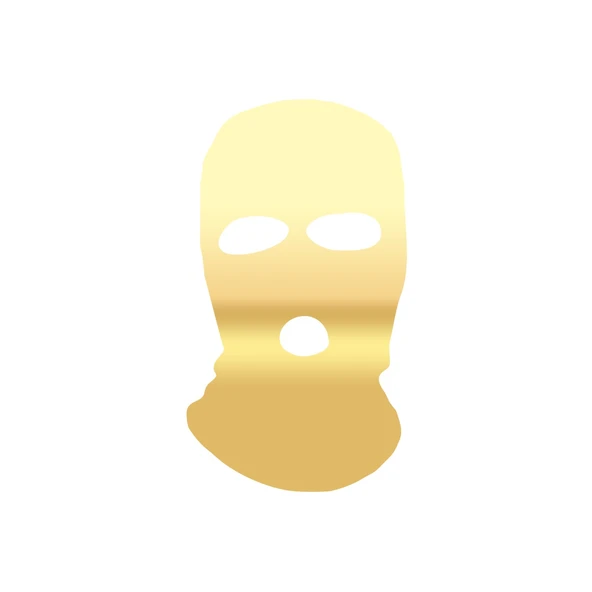 Kar Maskesi Sticker 17x17 Cm Gold ürün görseli 1