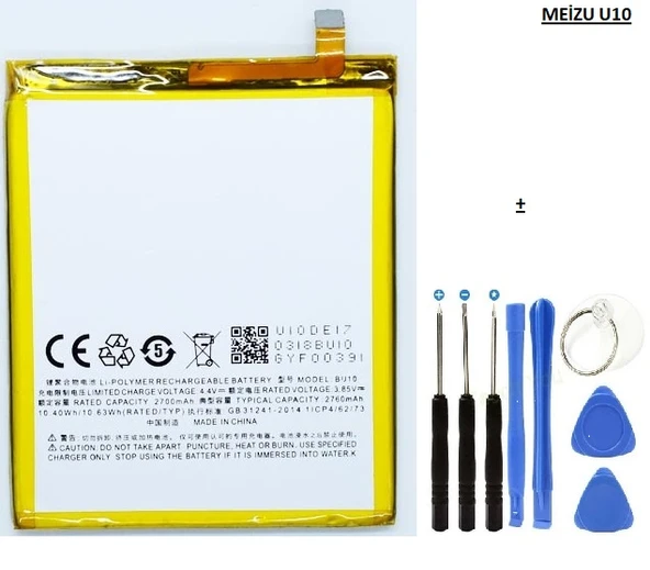 Meizu U10 Pil Batarya BU10 ve Tamir Seti ürün görseli 1
