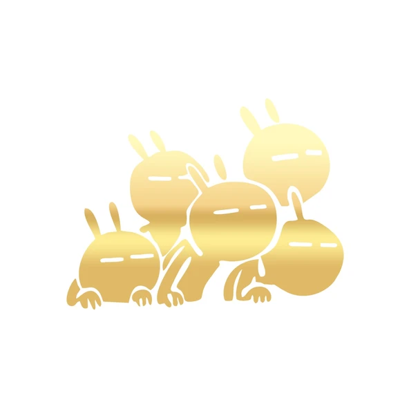 Komik Araba Stickeri 17x17 Cm Gold ürün görseli 1