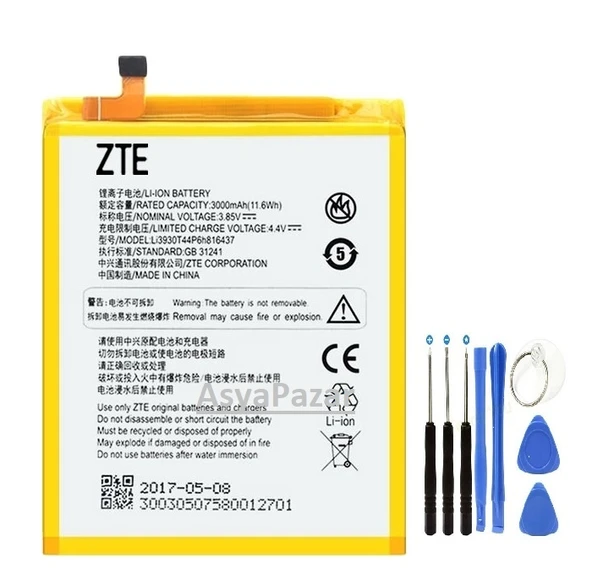 Vodafone Smart V8 VFD710 VFD-710 Pil Batarya Li3930T44P6h816437 ve Tamir Seti ürün görseli 1