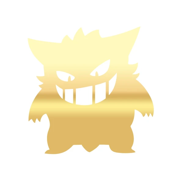 Pokemon Gengar Araba Stickeri 17x17 Cm Gold ürün görseli 1