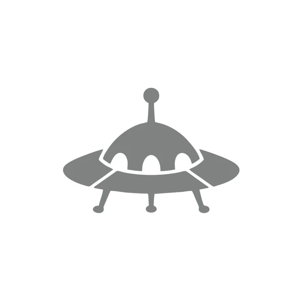 Ufo Araba Sticker 17x17 Cm Gri ürün görseli 1