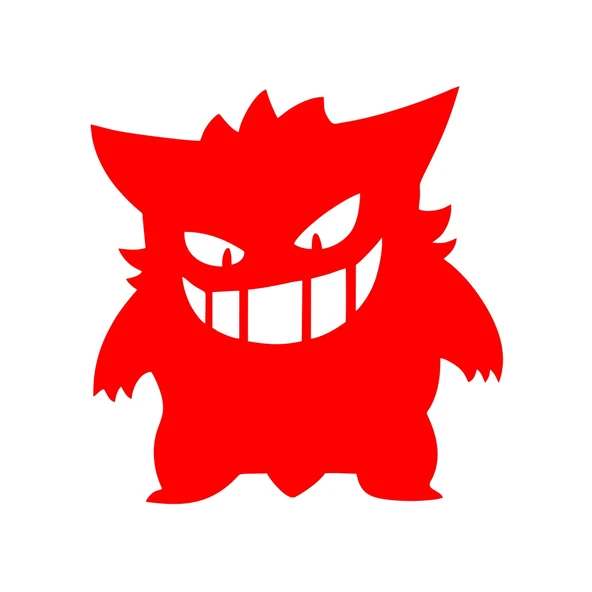 Pokemon Gengar Araba Stickeri 17x17 Cm Kırmızı ürün görseli 1