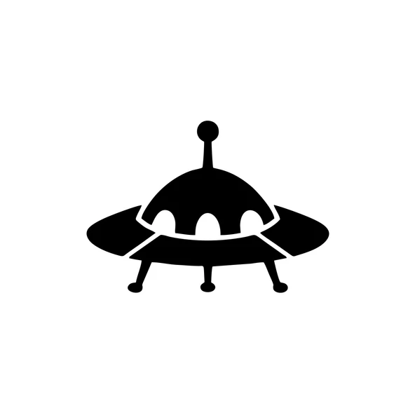 Ufo Araba Sticker 17x17 Cm Siyah ürün görseli 1