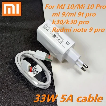 Xiaomi Turbo Şarj Aleti MDY-11-EZ Type C 33W Note 10/10 Pro ürün görseli 1