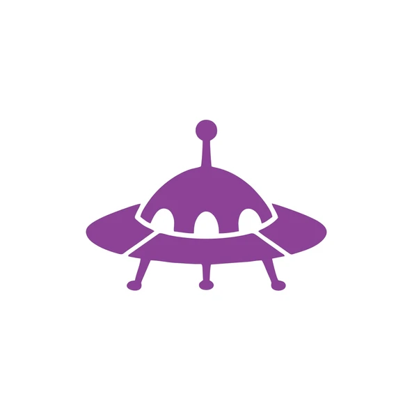 Ufo Araba Sticker 17x17 Cm Mor ürün görseli 1