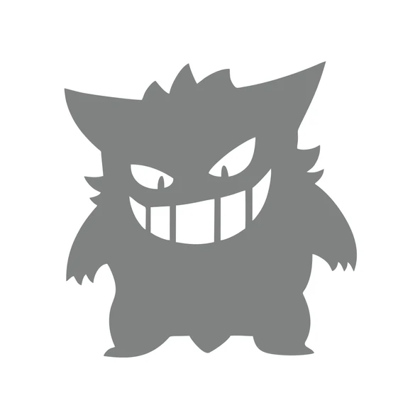 Pokemon Gengar Araba Stickeri 17x17 Cm Gri ürün görseli 1