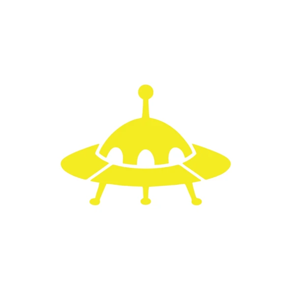 Ufo Araba Sticker 17x17 Cm Sarı ürün görseli 1