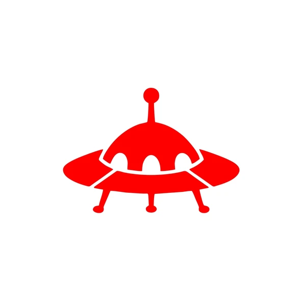 Ufo Araba Sticker 17x17 Cm Kırmızı ürün görseli 1