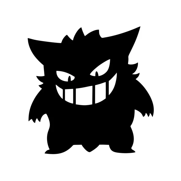 Pokemon Gengar Araba Stickeri 17x17 Cm Siyah ürün görseli 1