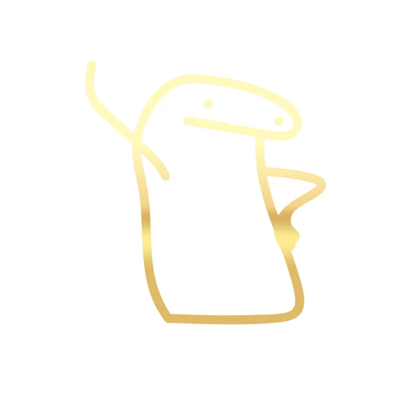 Tel Adam Araba Stickeri 17x17 Cm Gold ürün görseli 1