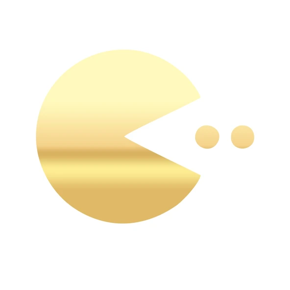 Pacman Araba 17x17 Cm Gold ürün görseli 1
