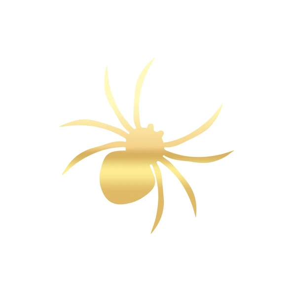Örümcek Araba Sticker  17x17 Cm Gold ürün görseli 1