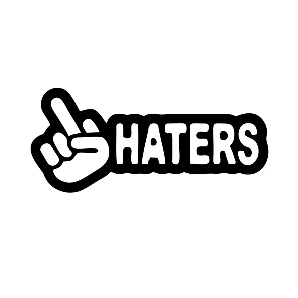Haters Araba Sticker 17x17 Cm Siyah ürün görseli 1