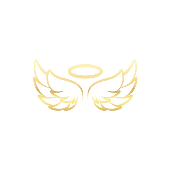 Melek Kanatları Araba Sticker 17x17 Cm Gold ürün görseli 1