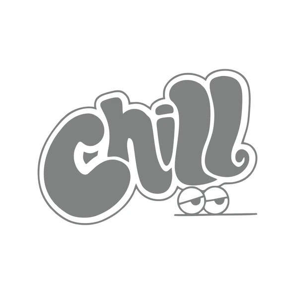 Chill Araba Stickeri 17x17 Cm Gri ürün görseli 1
