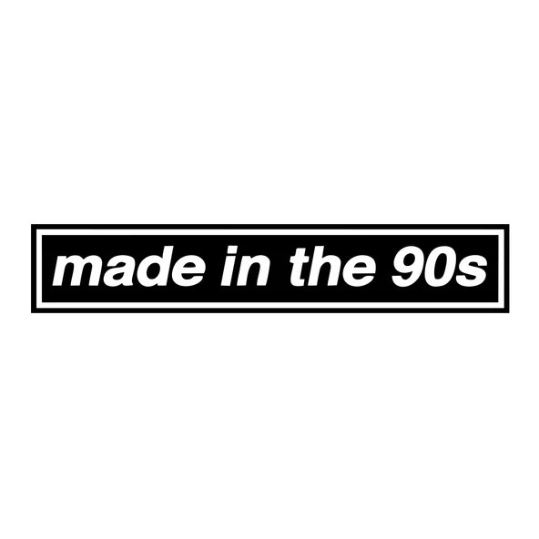 Made In the 90s Araba Stickeri 17x17 Cm Siyah ürün görseli 1