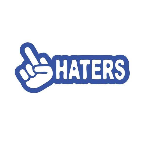 Haters Araba Sticker 17x17 Cm Mavi ürün görseli 1
