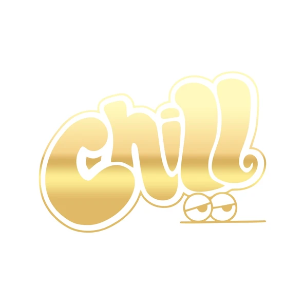 Chill Araba Stickeri 17x17 Cm Gold ürün görseli 1
